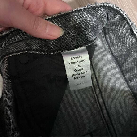 Pacsun Washed Black Ripped '90s Boyfriend Jeans 28 - Picture 8 of 10